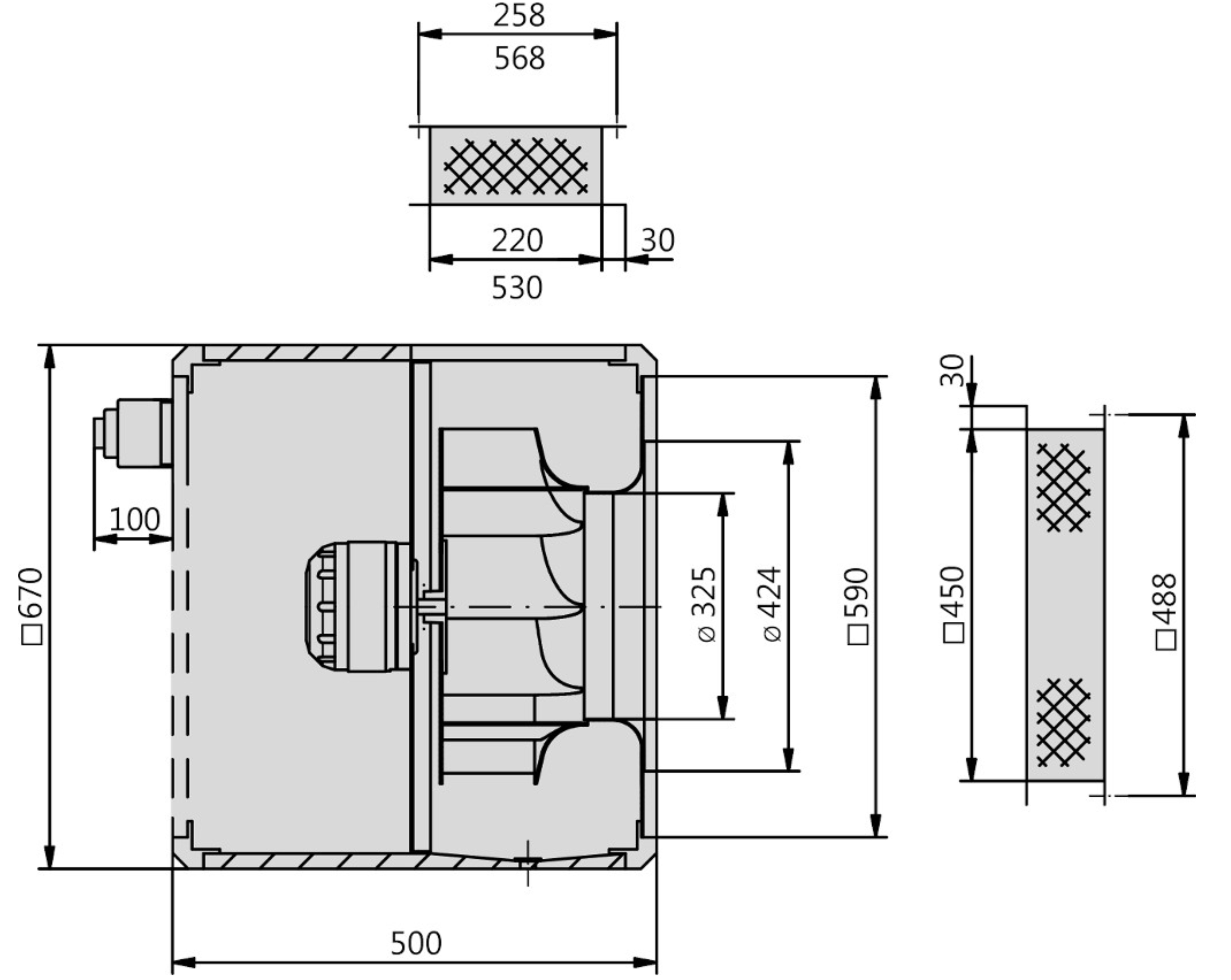 Estoc targe (Powewrbox) 67-450-3 drawing