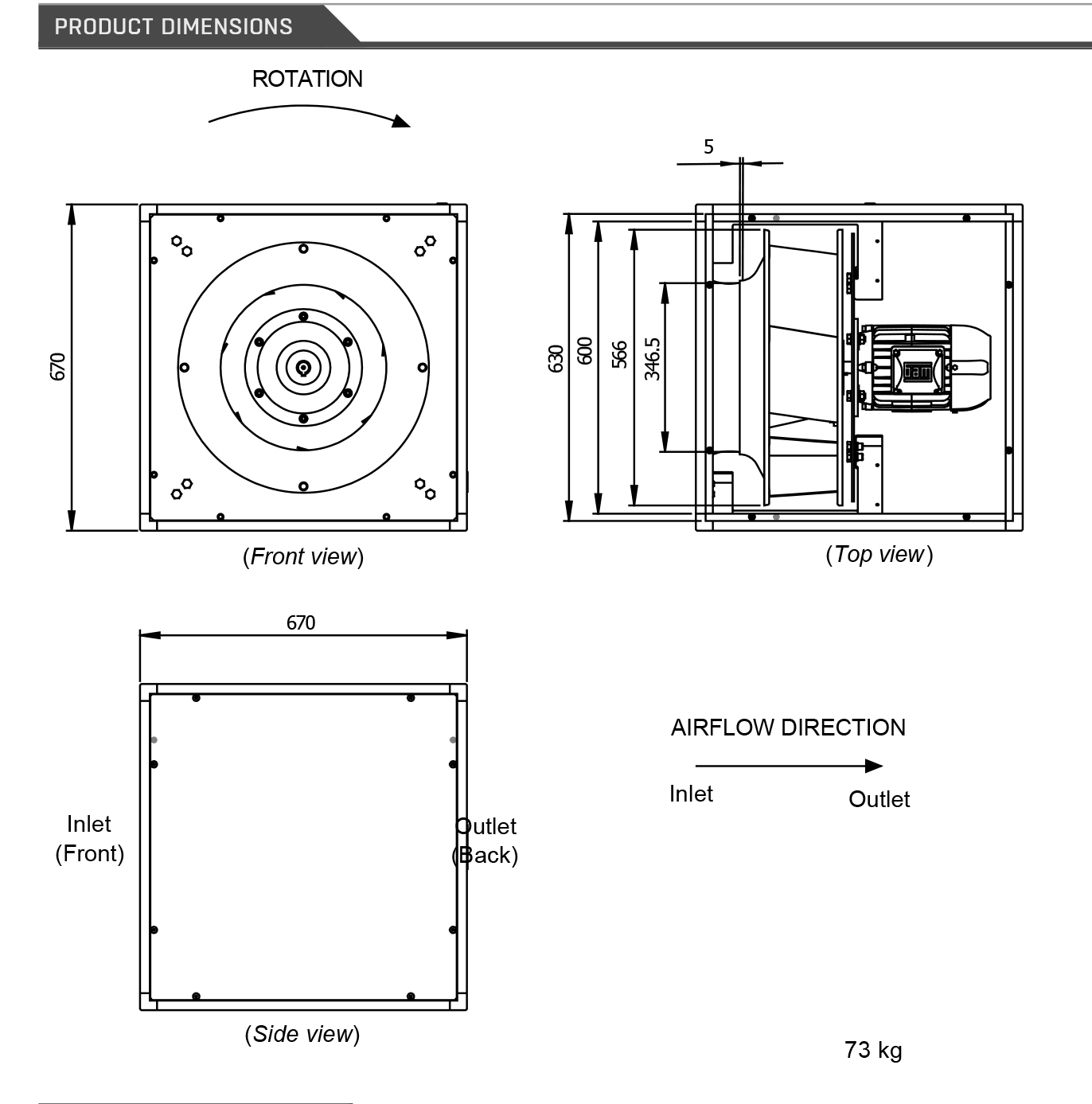 Powerbox 3-67-500-1 Dimensions