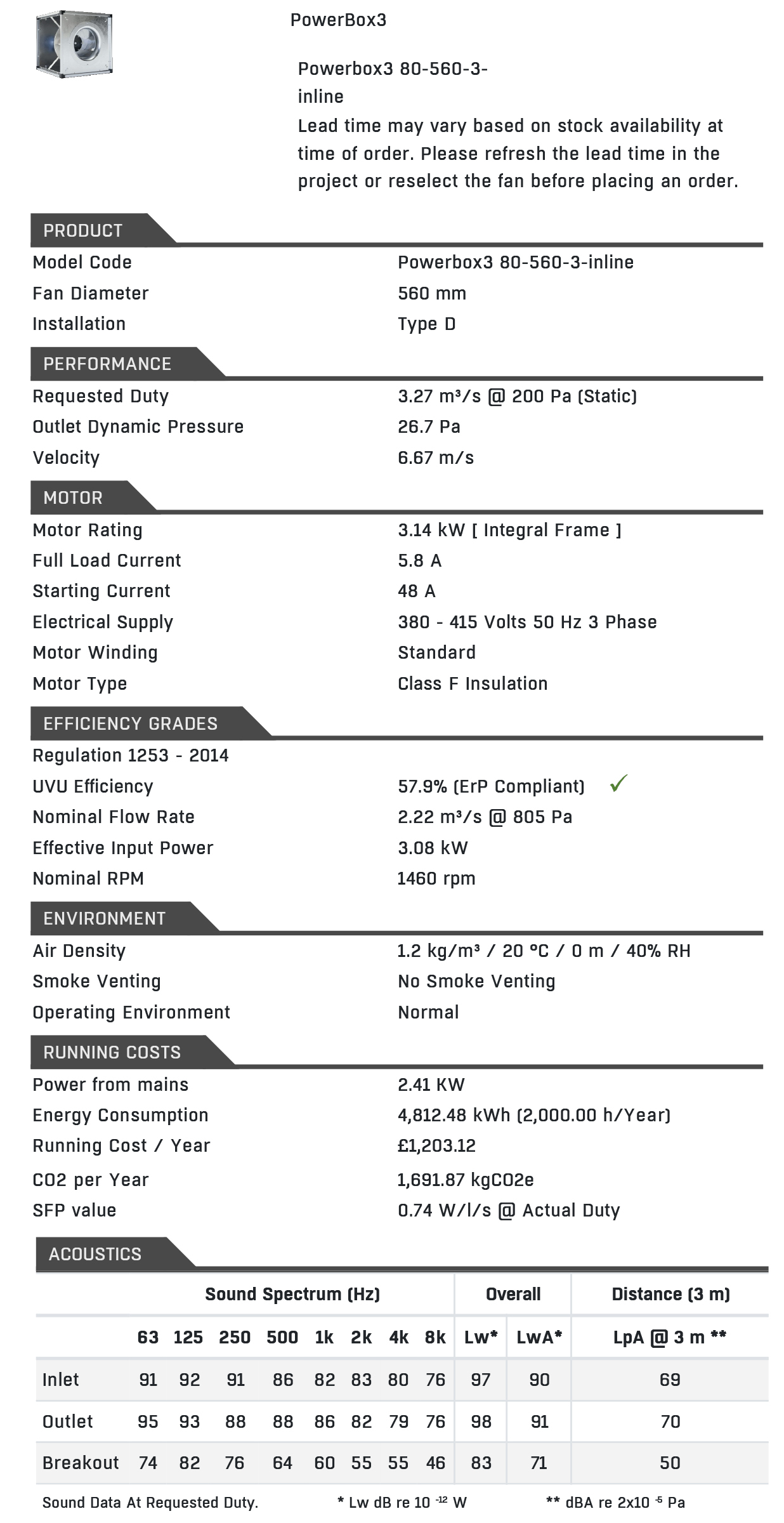 Powerbox 3 80-560-3 Technical Details