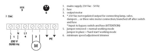 STL3 Systemair fan speed controller