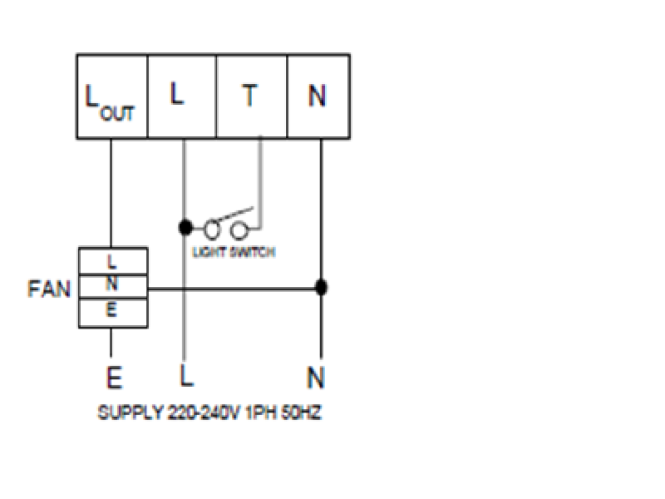 962 : RT5A Run on Timer for use with extractor fans ventilating Bathrooms, WC's, Toilets and other small rooms