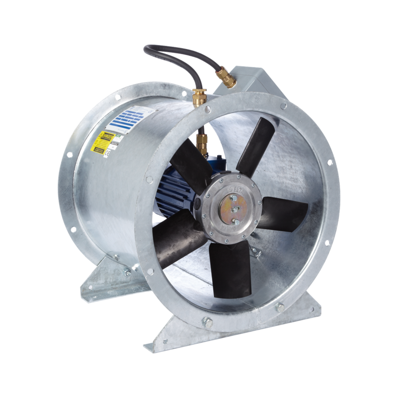 SLCX500/2B-3AC : Elta SLCX500/2B-3AC ATEX RATED LONG CASED AXIAL FAN 500MM 2POLE 3PH