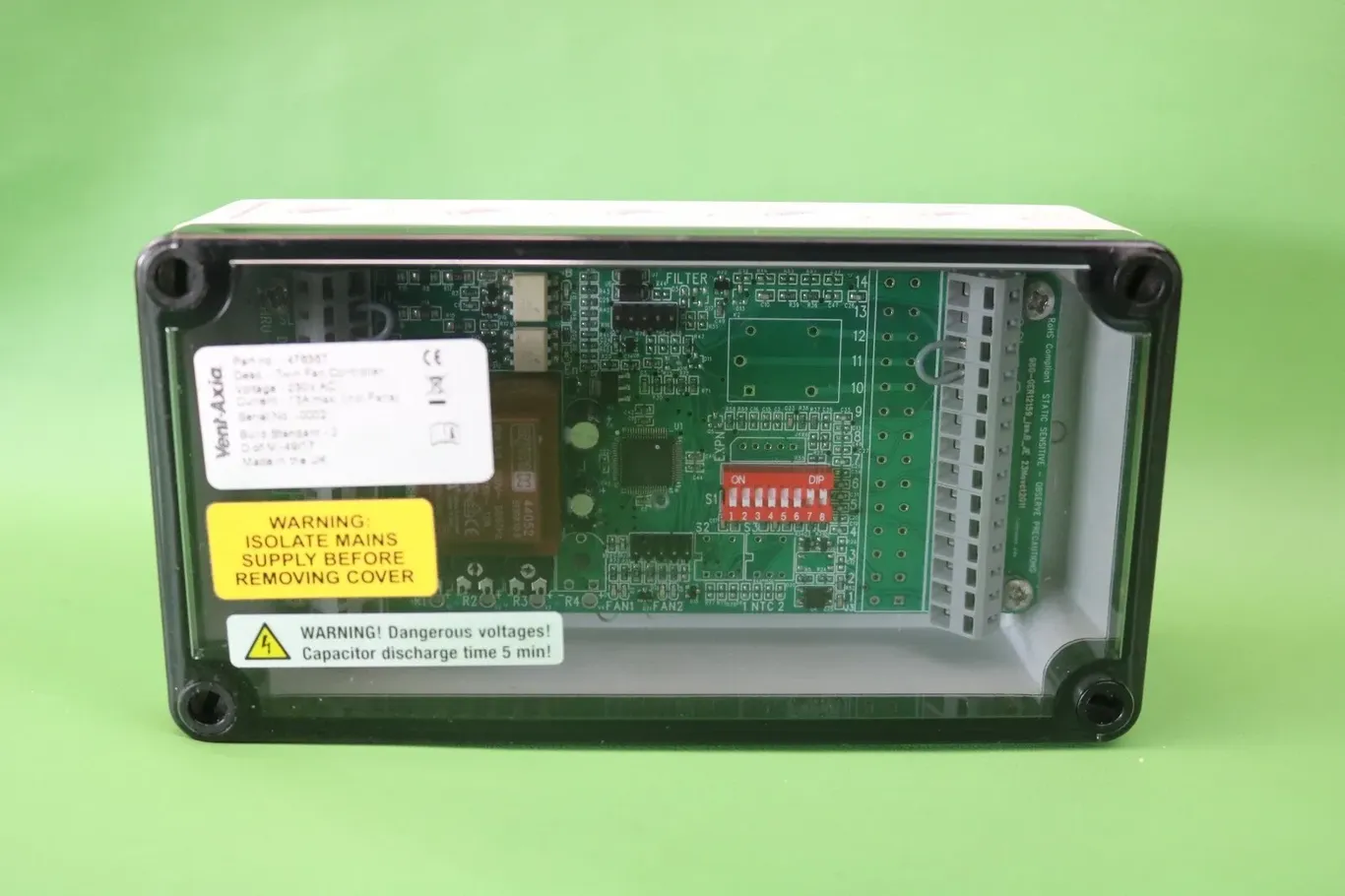476367 : Vent Axia EC Fan Changeover Controller 476367