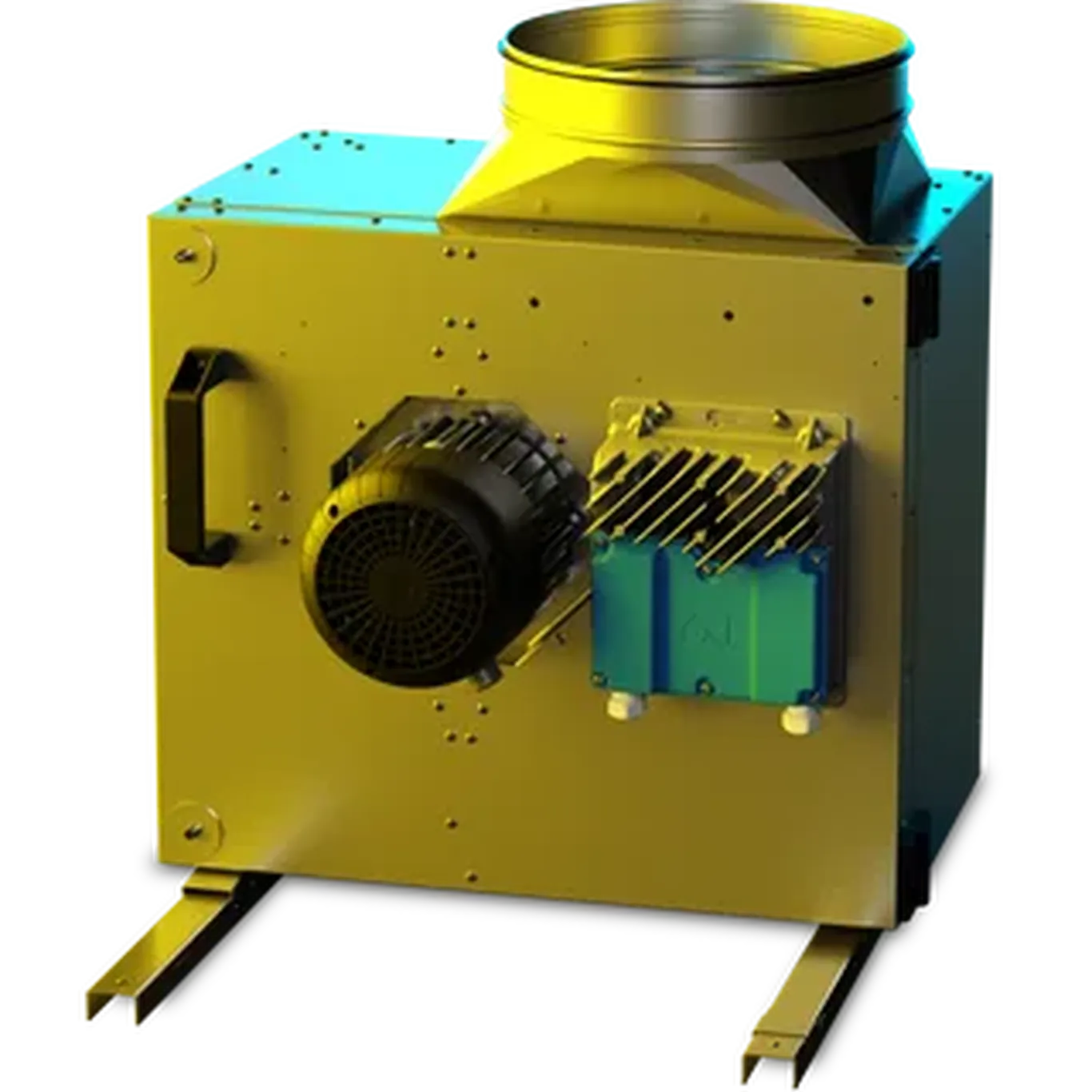 172168 : RUCK MPS 500mm Kitchen Box Fan 3ph, Motor out of the Airstream with EC Motor  MPS 500 EC I K 01