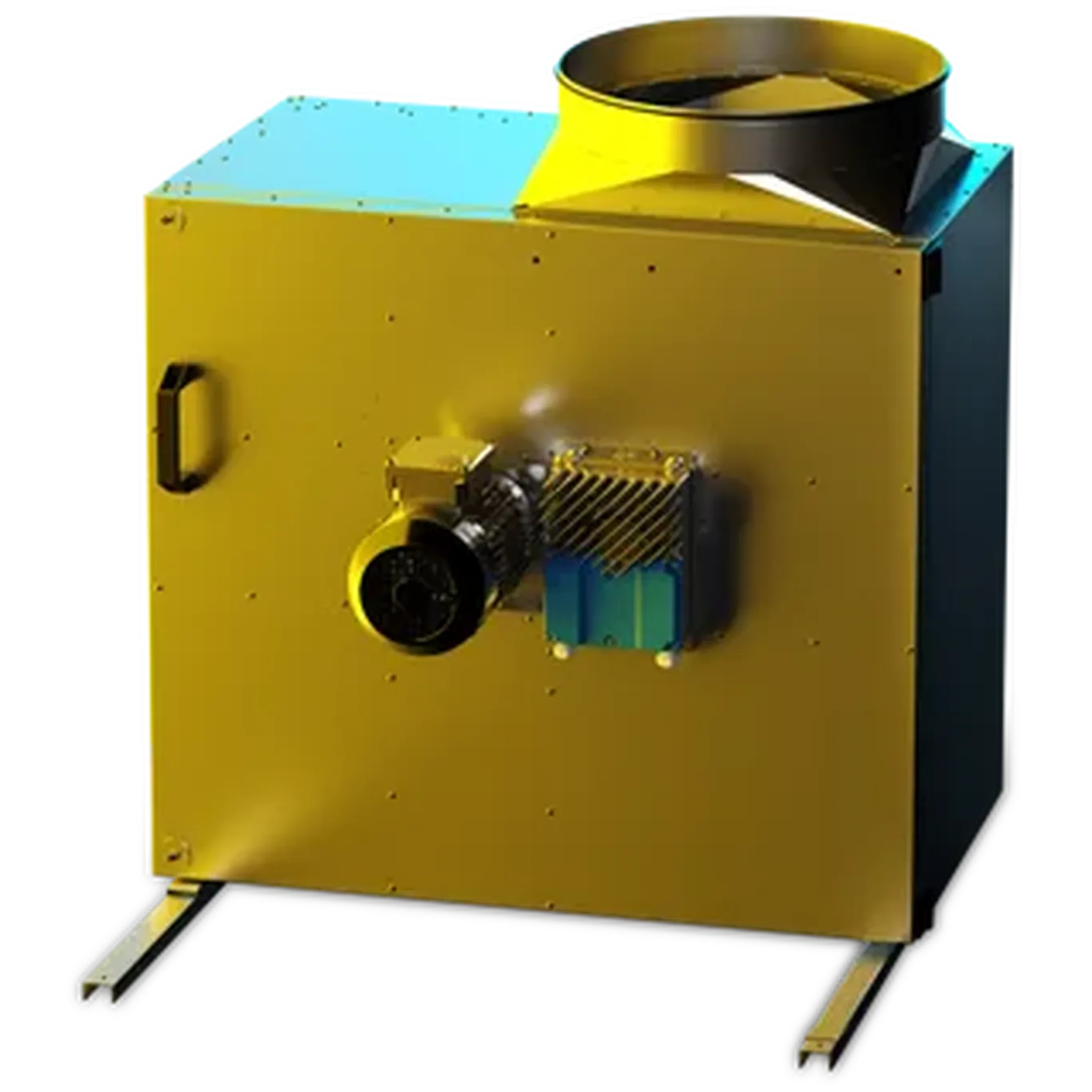 172256 : RUCK MPS 560mm Kitchen Box Fan 3ph, Motor out of the Airstream with EC Motor  MPS 560 EC I K 01