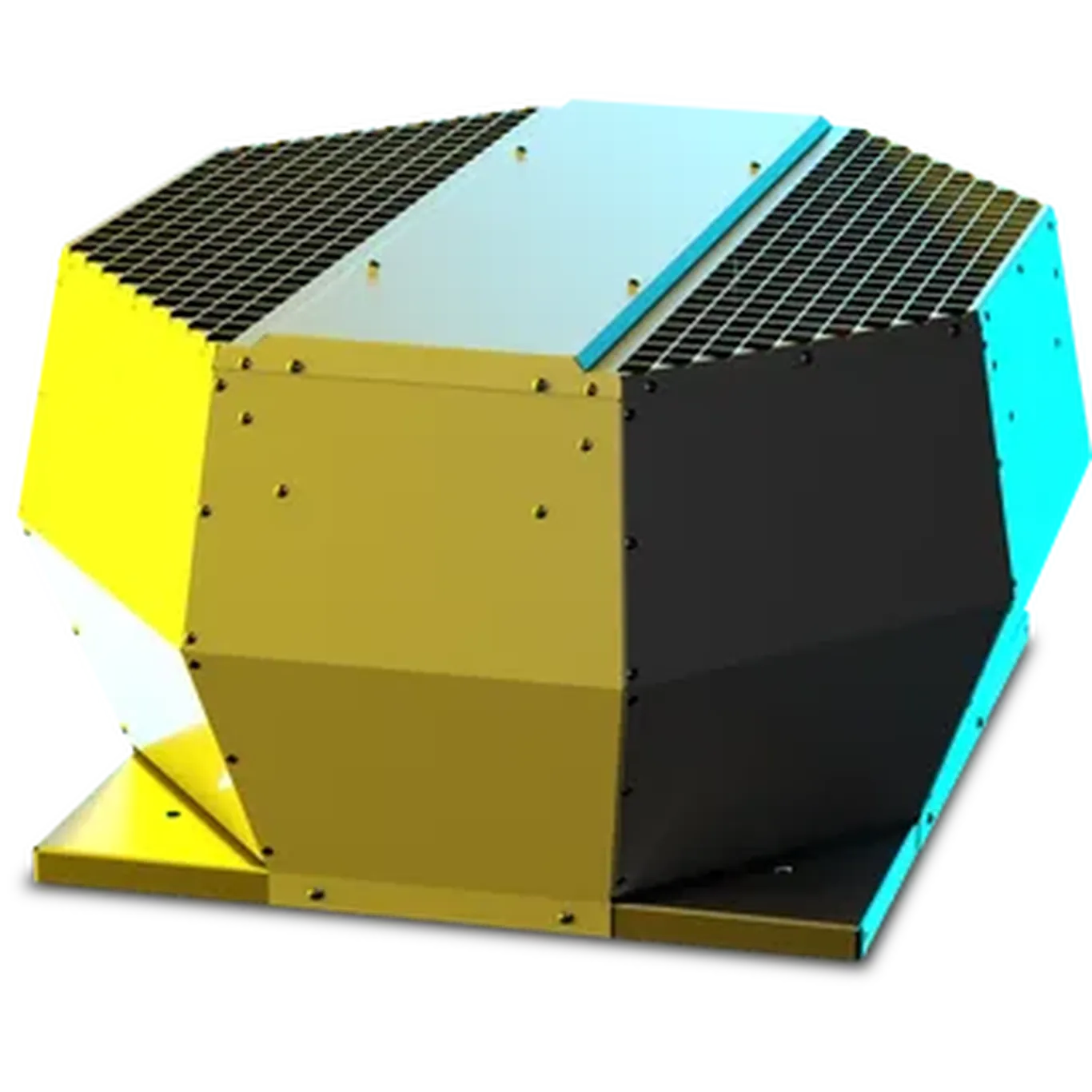 166831 : RUCK DVA 450mm 1ph Vertical Discharge Centrifugal Fan with EC Motor   DVA 450 EC O 01