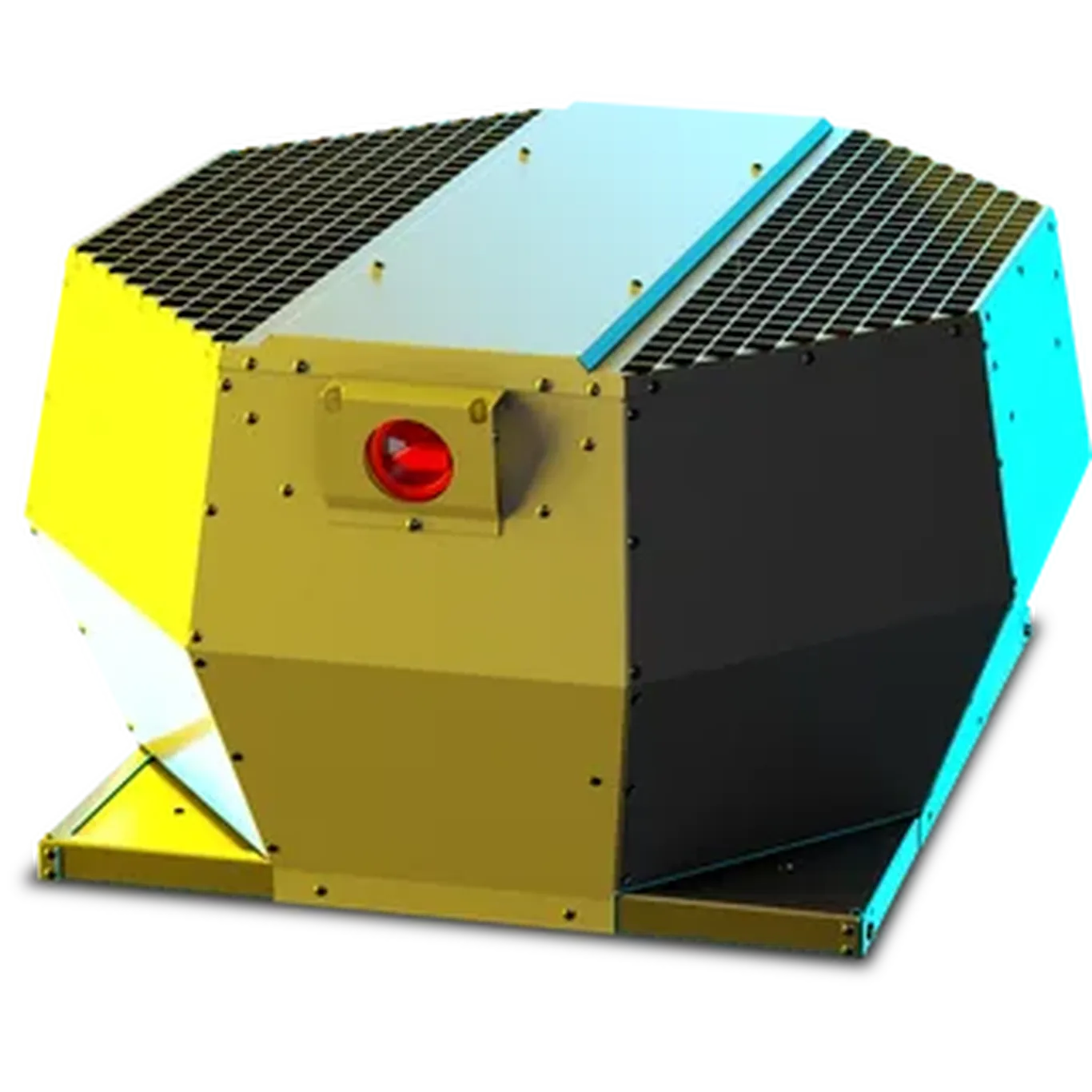 166836 : RUCK DVA 450mm 1ph Vertical Discharge Centrifugal Fan with Hinged Housing for Top Access DVA 450 EC O RK 01