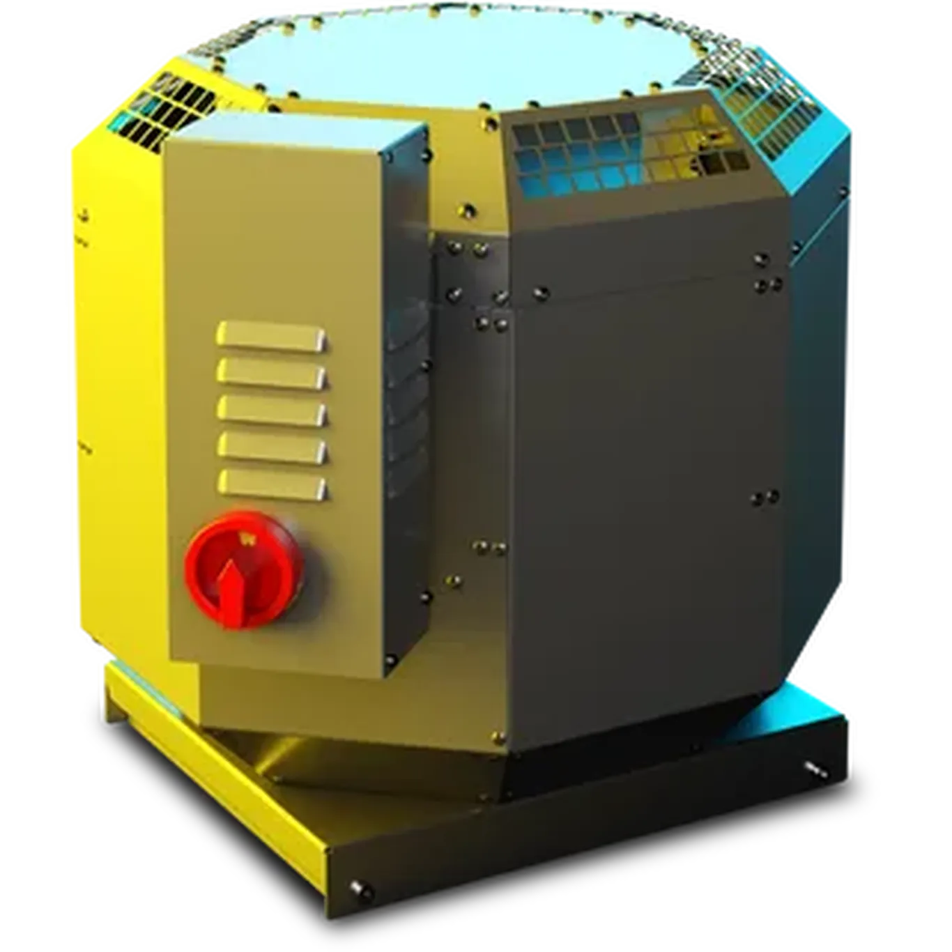 144875 : RUCK DVN 225mm 3ph Vertical Discharge Centrifugal Fan with Motor Out of The Airstream  DVN 225 D2 30