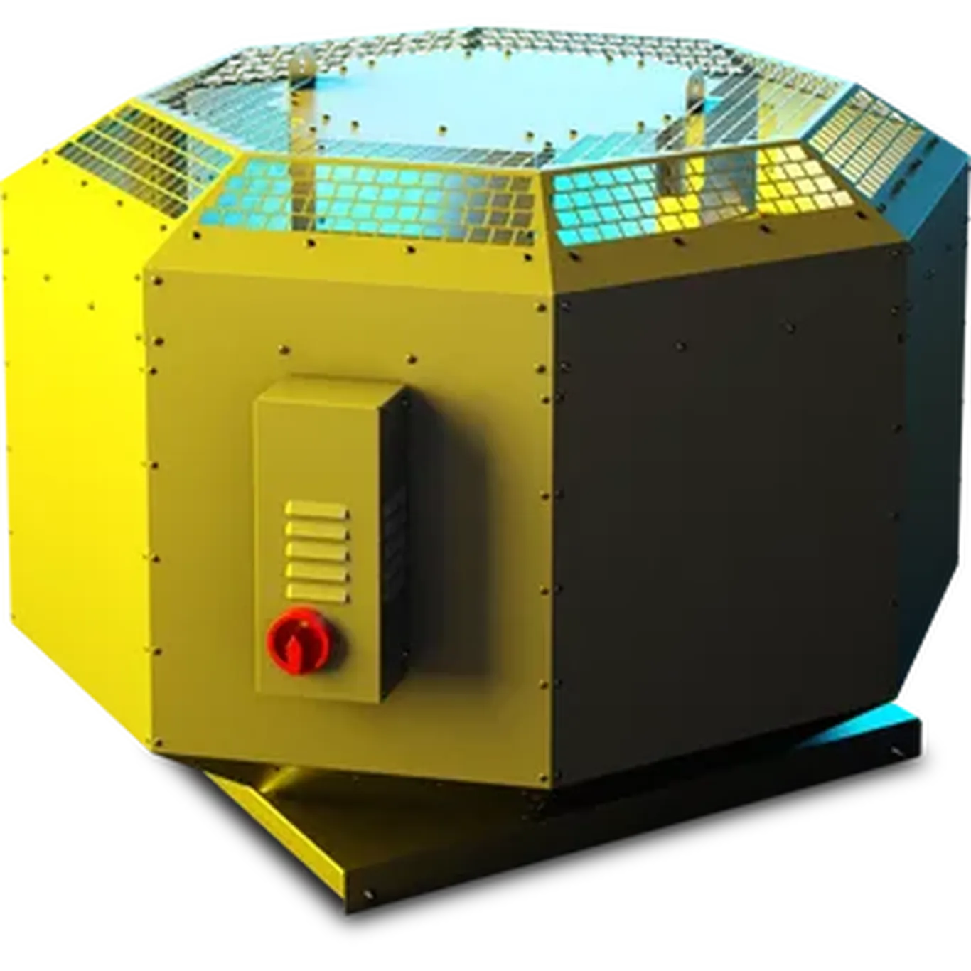 146378 : RUCK DVNI 400mm 1ph Vertical Discharge Centrifugal Fan with Motor Out of The Airstream with Sound Insolation DVNI 400 E4 30