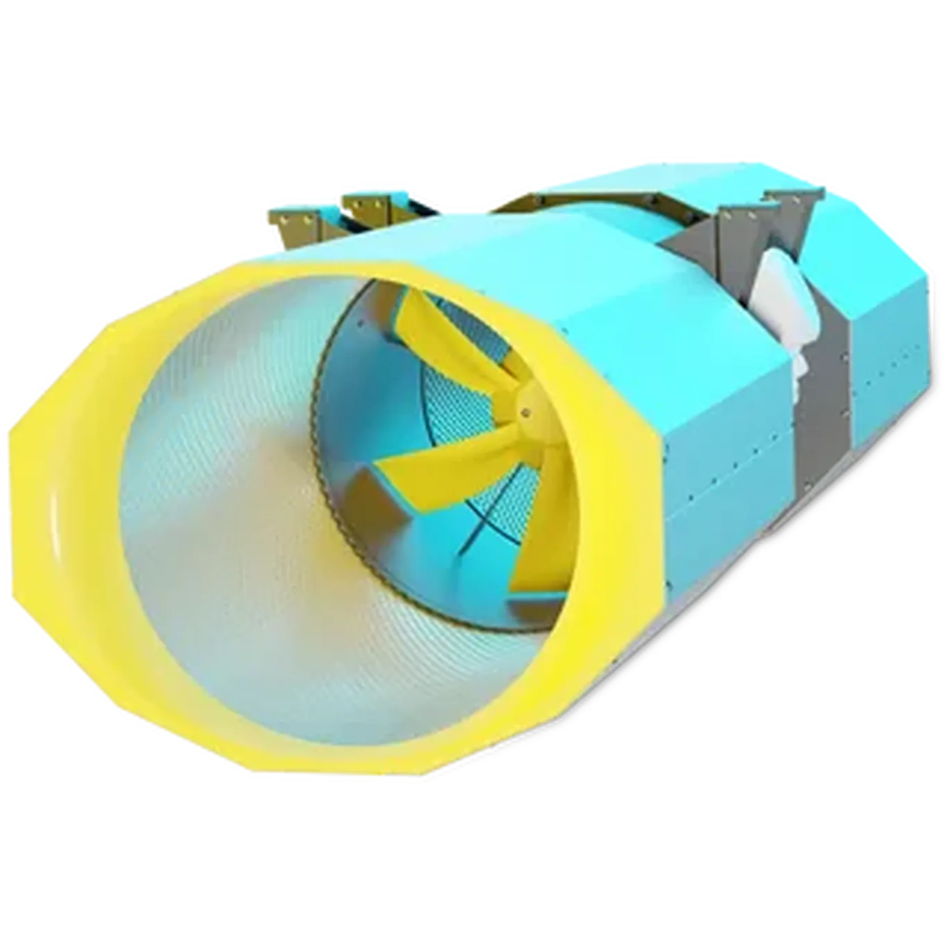 159166 : Ruck CPA 315mm 2/4 pole 3ph 2 speed Car Park Jet Fan, Smoke Vent Rating F400 (400-deg C for 2hours)  CPA 315 D42 F4 01
