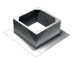 BASE FOR FLAT ROOF SIZE 190/225 - HR Roof Unit