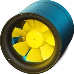 Ruck 150mm ETAMSTER Inline Mixed Flow Fan 1ph EM 150 E2 02