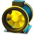 Ruck 280mm ETAMSTER Inline Mixed Flow Fan 1ph EM 280 E2M 01