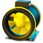 Ruck 280mm ETAMASTER EC Inline Mixed Flow Fan 1ph with EC Motor EM 280 EC 01