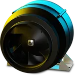 Ruck 160mm ETALINE Inline Mixed Flow Fan 1ph EL 160L E2M 01