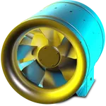 Ruck 710mm ETALINE Inline Mixed Flow Fan 3ph EL 710 D4 O 01