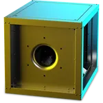 RUCK MPC T 225mm Centrifual Box Fan with Motor out of the Airstream 3ph MPC 225 D2 T40