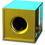 RUCK MPC T 560mm Centrifual Box Fan with Motor out of the Airstream 3ph MPC 560 D4 T40