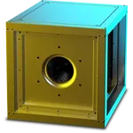 RUCK MPC T 250mm Centrifual Box Smoke Fan with Motor out of the Airstream 3ph, F400 (400-deg C for 2hours)   MPC 250 D2 F4 T40