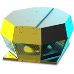 RUCK DHA 450mm 1ph Horizontal Discharge Centrifugal Fan with EC Motor DHA 450 EC O 01