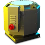 RUCK DVN 225mm 3ph Vertical Discharge Centrifugal Fan with Motor Out of The Airstream  DVN 225 D2 30