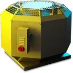 RUCK DVN 315mm 1ph Vertical Discharge Centrifugal Fan with EC Motor Out of The Airstream  DVN 315 EC 30