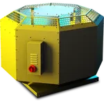 RUCK DVNI 315mm 1ph Vertical Discharge Centrifugal Fan with Motor Out of The Airstream with Sound Insolation DVNI 315 E2 30