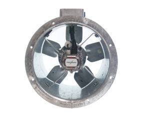 35JM/16/4/5/40/1Ph Long cased axial flow extract fan by Flakt Woods