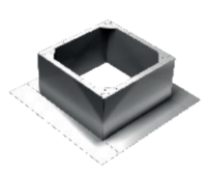 BASE FOR FLAT ROOF SIZE 190/225 - HR Roof Unit
