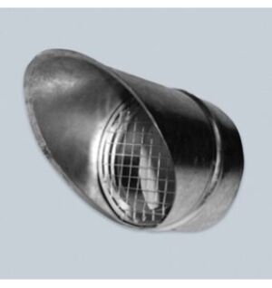 Soler and Palau (S&P) APC-315 CIRCULAR INLET/OUTLET WITH GUARD 315mm MITRE MESH END