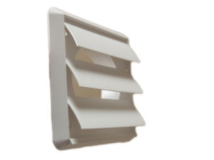 Wall Ventilation External Gravity Shutter in Brown (100mm) by Vent Axia
