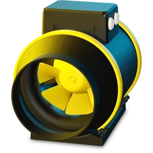 Ruck 160mm ETAMASTER EC Inline Mixed Flow Fan 1ph with EC Motor EM 160L EC 01