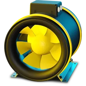 Ruck 280mm ETAMASTER EC Inline Mixed Flow Fan 1ph with EC Motor EM 280 EC 01