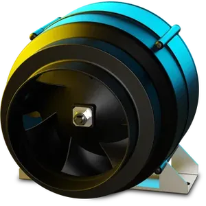 Ruck 125mm ETALINE Inline Mixed Flow Fan 1ph EL 125 E2M 01