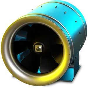 Ruck 250mm ETALINE Inline Mixed Flow Fan 3ph EL 250 D2 01