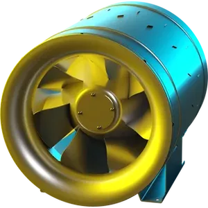 Ruck 450mm ETALINE EC Inline Mixed Flow Fan 1ph with EC Motor   EL 450 EC K 01