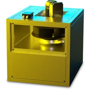 RUCK MPC T 355mm Centrifual Box Fan with Motor out of the Airstream 1ph with EC Motor, Straight through Airflow MPC 355 EC TI 30