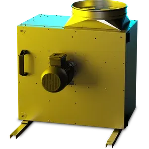 RUCK MPS 500mm Kitchen Box Fan 3ph, Motor out of the Airstream, F400 (400-deg C for 2hours) MPS 500 D4 F4 30